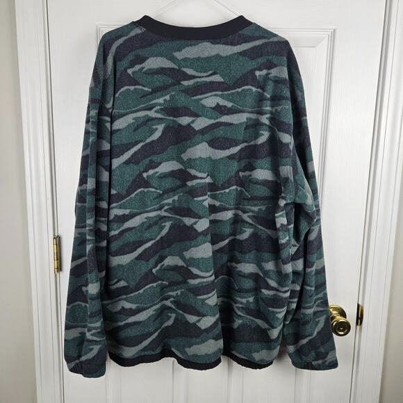 Adidas NWT Mens Fleece Camo Golf Sweatshirt Size XL HF6523 Crewneck Pullover - Picture 2 of 6